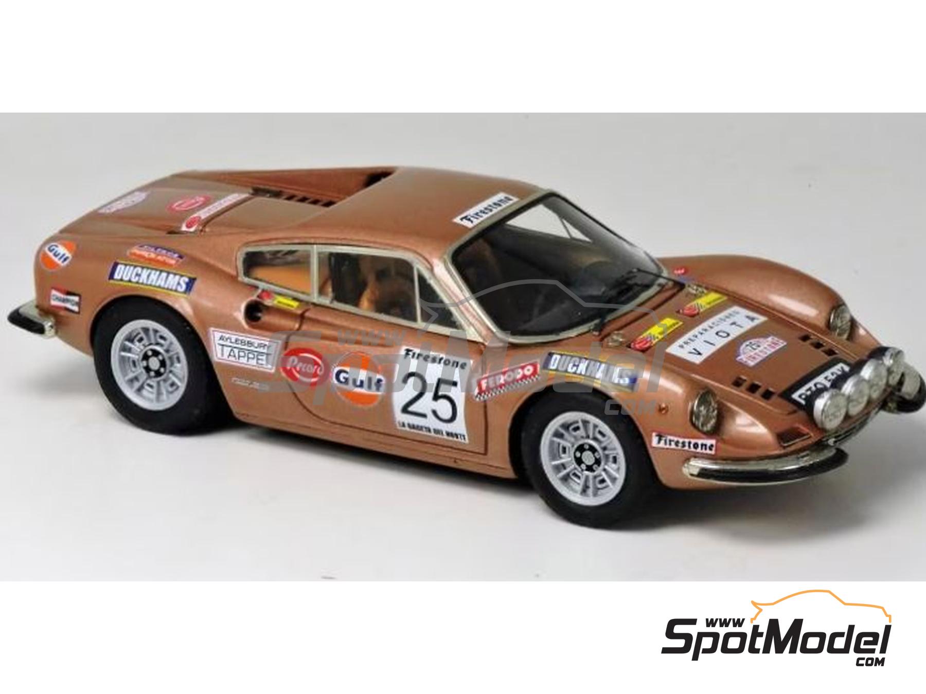 Norev Prototype Unique 1/43 - Ferrari 246 GTS - Décorée à La Main Par Alain Vavro - Orange - Occasion